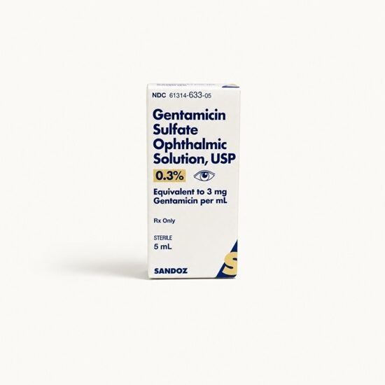 Gentamicin Sulfate 03 Ophthalmic Solutions 5 mL Each