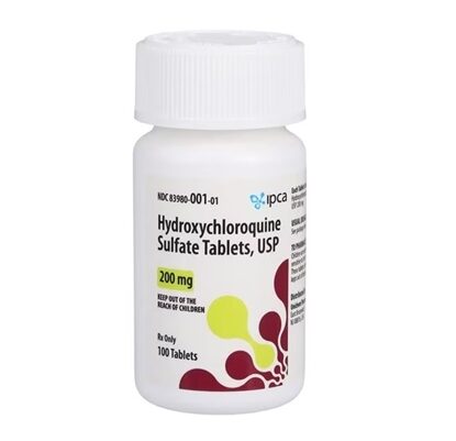IPCA Hydroxychloroquine Sulfate 200 mg Tablets, 100 Count