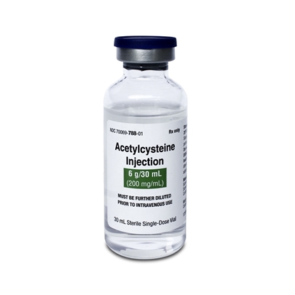 Acetylcysteine Injection 200 mg/mL, Single Dose Vial 30 mL, Each