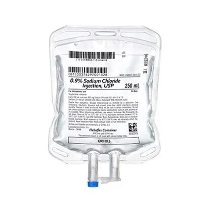 0.9% Sodium Chloride IV Solution Injection, 250 mL Fleboflex® Bag, Latex/PVC/DEHP-free