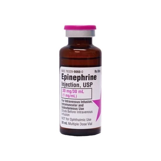 Epinephrine Injection 1 mgmL Multiple Dose Vial 30 mL Each