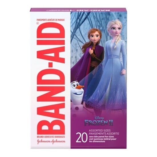 Band Aid Brand Disney Frozen Assorted Sizes Bandages 20Box