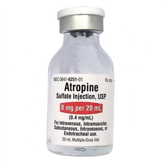 Hikma Atropine Sulfate Injection 04 mgmL Multiple Dose Vial 20 mL Each