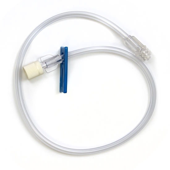 IV Extension Set Regular Bore Slide Clamp Female LuerLock LuerLock Latexfree DEHPfree 16 FlowStop Cap Each