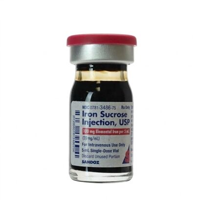 Iron Sucrose Injection 20 mg/mL, Single Dose Vial 5 mL