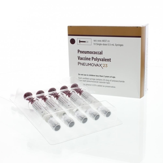 PNEUMOVAX 23 Vaccine Pneumococcal SD Syringe with Preservative 05mL Each Refrigerated
