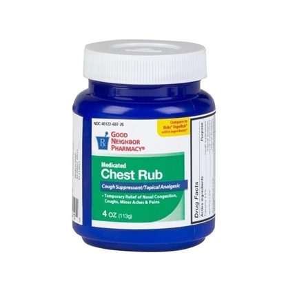 Good Neighbor Pharmacy Medicated Chest Rub 4oz, Each