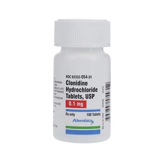 Clonidine HCl 01 mg Tablets 100 Count  Alembic
